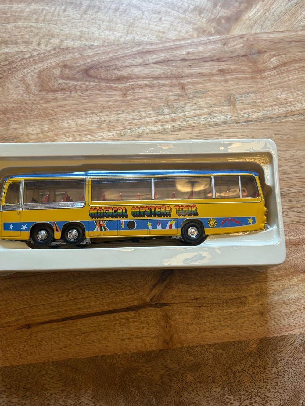 The Beatles Magical Mystery Tour Yellow Bus. Collectible. Diecast.